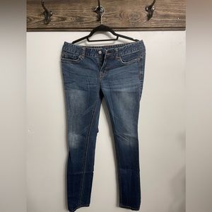 Dark wash skinny jeans
